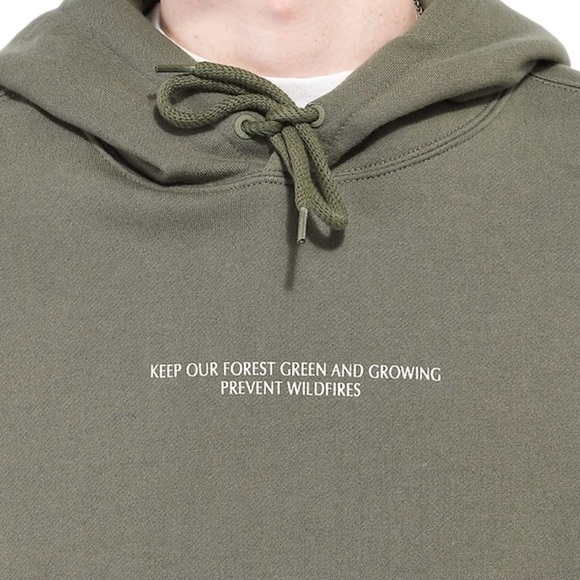 Element Smokey the Bear pullover green hoodie - XL - Picture 9 of 10